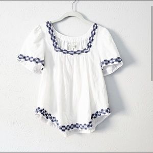 Madewell Boho White Blouse